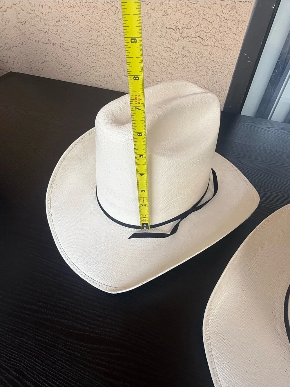 Valtierra- White Straw Western Hat with Black Band - Men Accessories- Set 2